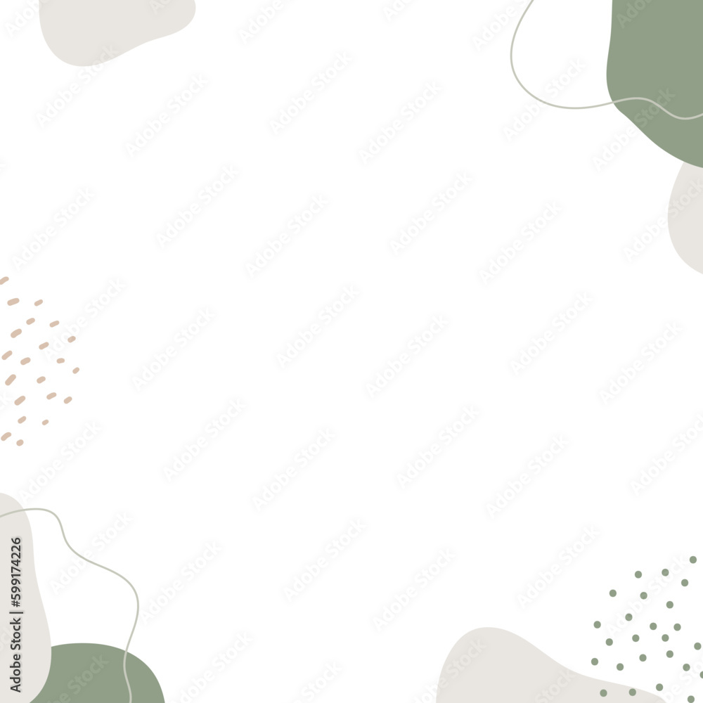 Fototapeta premium Abstract frame with freeform shape