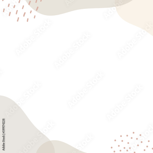 Abstract frame with freeform shape