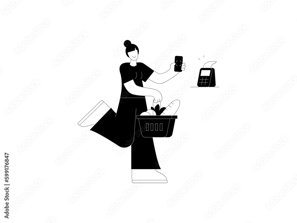 Fototapeta premium Smartphone Activity Handphone HP Phone Call Chat Talk News Phone Usage enjoying coffee jogging exercise walking groceries shopping selfie photo record running playing