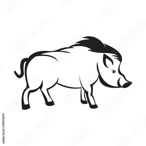 pig icon logo vector design template