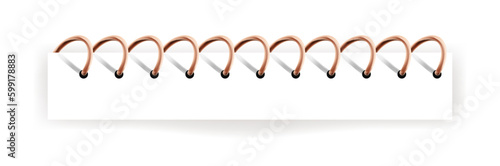 фотографія Notebook binder, spiral wire on journal vector