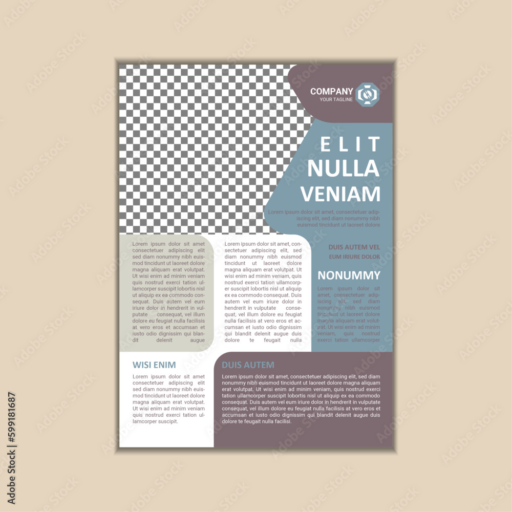 Vector Business Flyer Design Template A4 Size with Bleed Vector Business Flyer Design Template A4 Size with Bleed