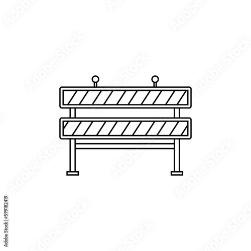 Fence icon vector. paling illustration sign. fencing symbol. hedge logo.