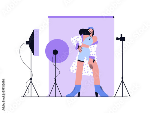 Social Media Content Creator Youtuber Instagram Ads Endorsement Facebook Twitter Tiktok Video Photo Model Digital Marketing campagin Illustration
