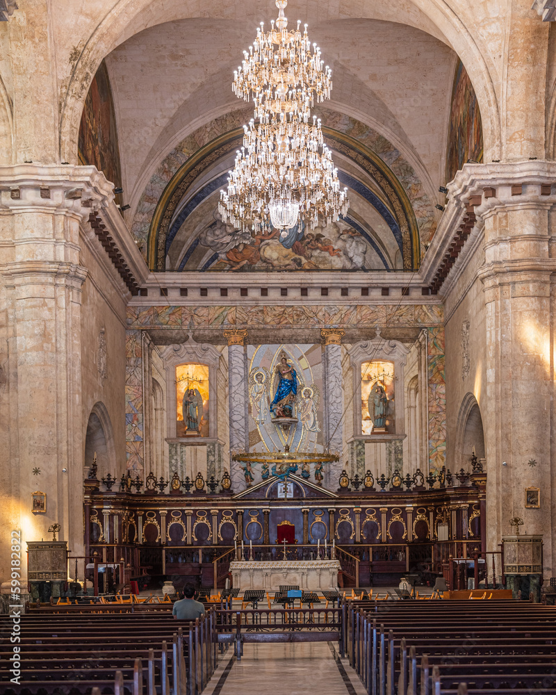 interior of the church 
