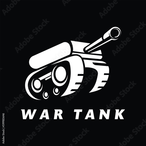 Tank War Logo Icon Vector