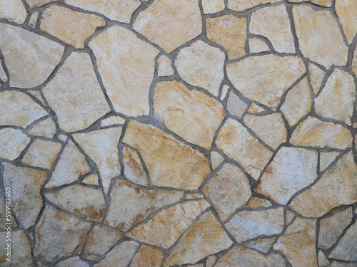 irregular shaped stone wall cladding background