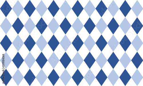 seamless geometric pattern with triangles, blue diamond checkerboard repeat pattern, replete image, design for fabric printing
