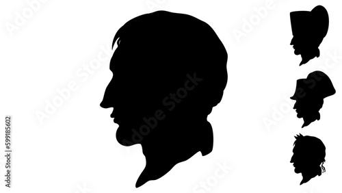 Fotografie Napoleon Bonaparte silhouette