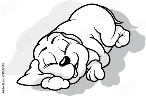 Drawing of a Puppy Sleeping...