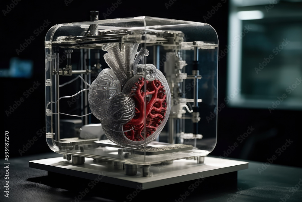 Medical bio 3d printer prints human heart for transplantation in the ...