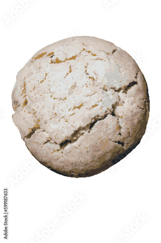Cookie, baking, isolated vector image © Yauhen