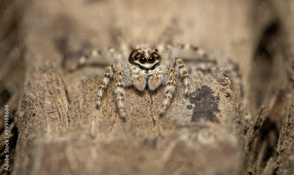 Jumping Spider on a Tree Jumping Spider on a Tree