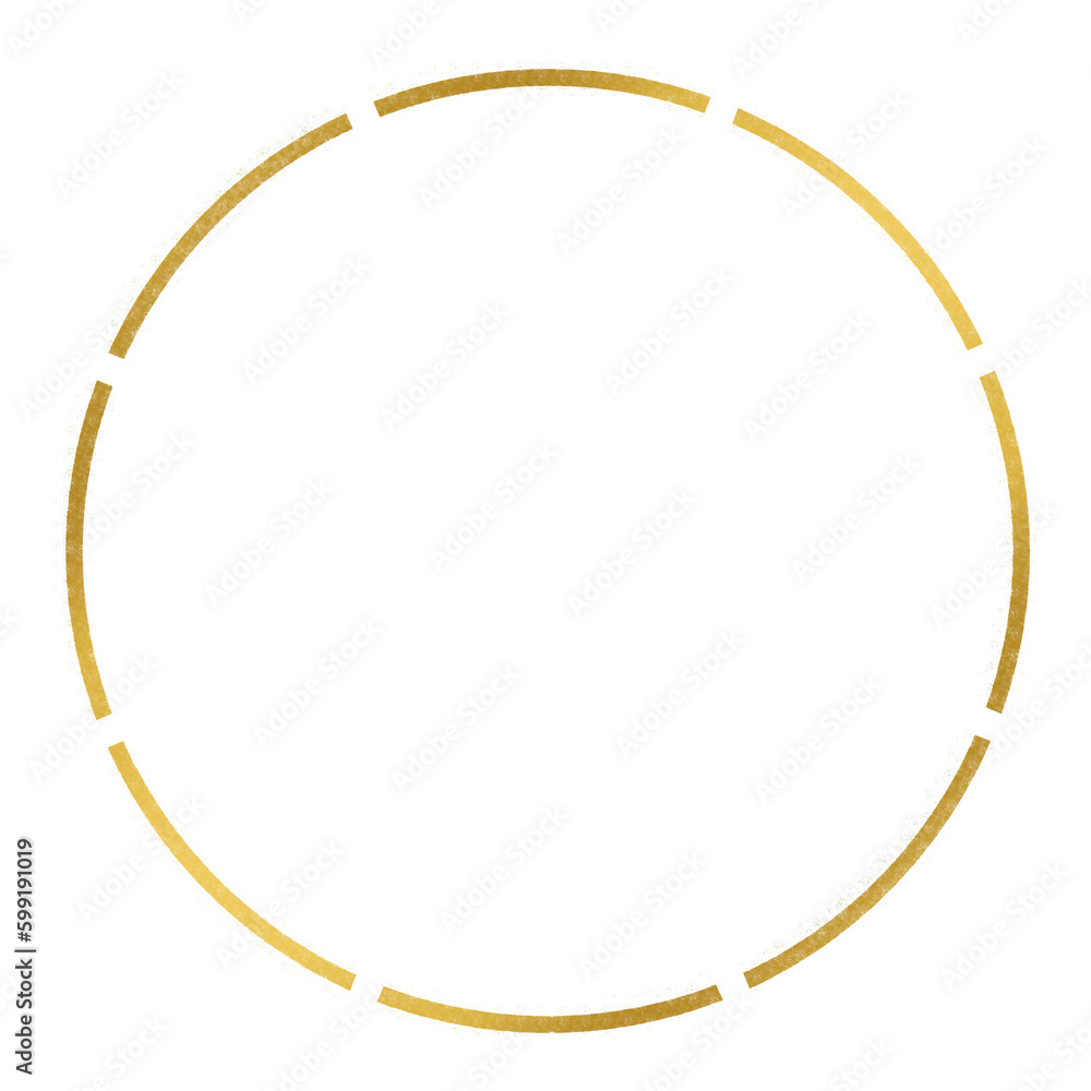 Gold circle frame. Gold circle frame.