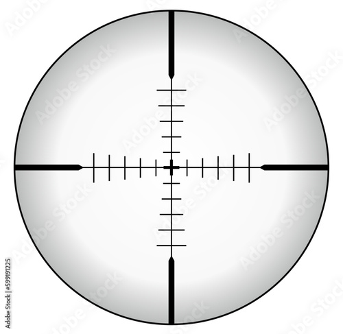 Grafik Fadenkreuz Zielferrohr Sniper Markierung
