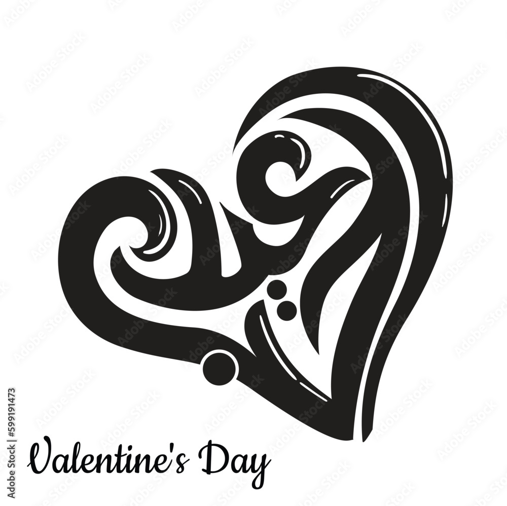 Love In Arabic Calligraphy, Valentine's day greeting card,Love Translated: Hob in Arabic