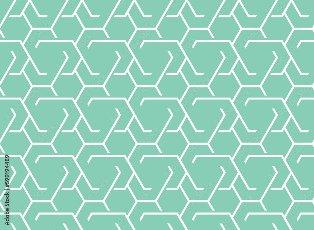 The geometric pattern with lines. Seamless vector background. White and green texture. Graphic modern pattern. Simple lattice graphic design The geometric pattern with lines. Seamless vector background. White and green texture. Graphic modern pattern. Simple lattice graphic design
