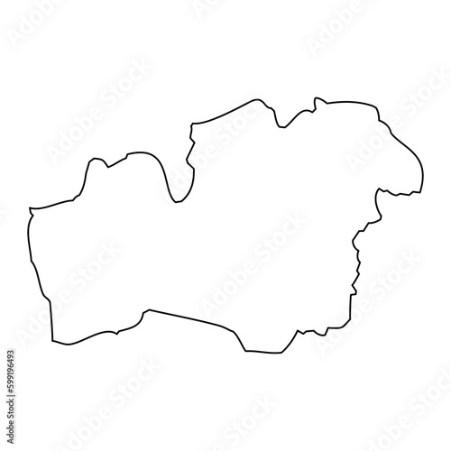 Kronoberg county map, province of Sweden. Vector illustration.