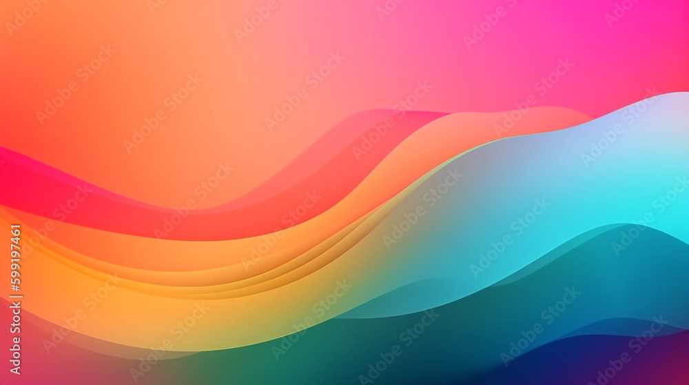 Abstract gradient mesh background, generative ai