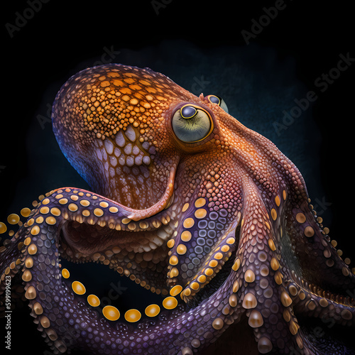 Octopus. Generative AI © Darwis