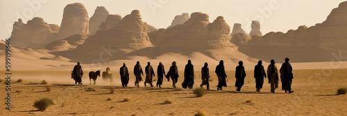 Fotografie, Obraz 12 apostles are going to preach in the Judean desert