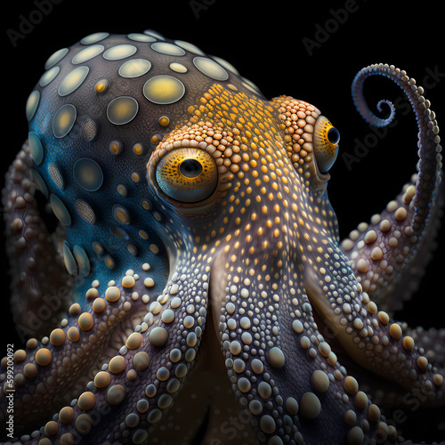 Octopus. Generative AI © Darwis
