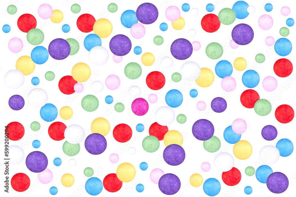 Levitation of multicolored polyfoam balls isolated on transparent background. Levitation of multicolored polyfoam balls isolated on transparent background.
