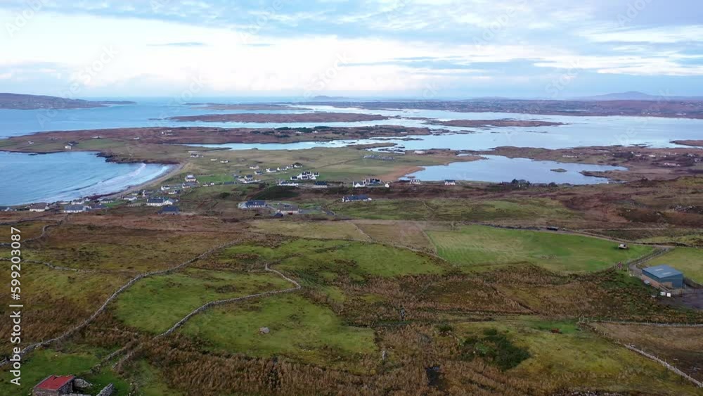 Maghery and Arranmore seen from the viewpoint in County Donegal, Ireland Maghery and Arranmore seen from the viewpoint in County Donegal, Ireland