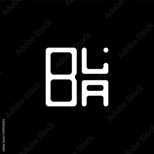 BLA letter logo abstract creative design. BLA unique design	