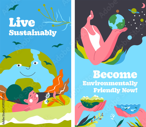 Live sustainable, become environmentally friendly