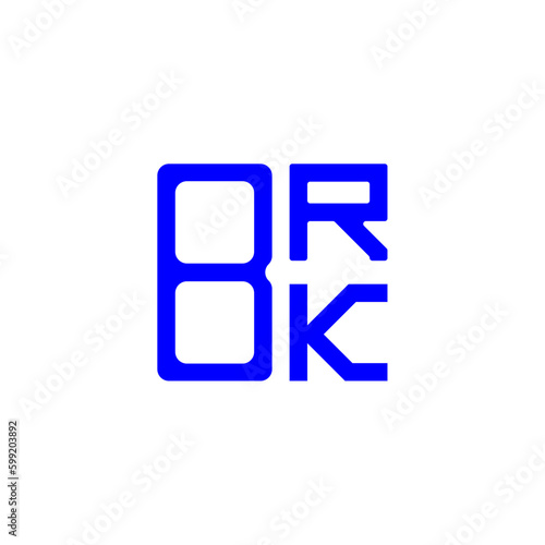 BRK letter logo abstract creative design. BRK unique design	