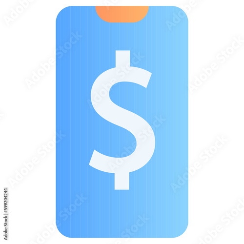 The Mobile Banking icon represents financial transactions and management on-the-go, often used in banking or finance-related apps