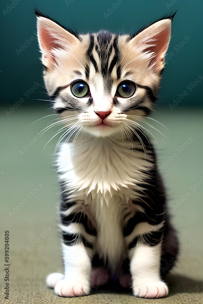 Illustration of adorable kitten play. Illustration of adorable kitten play.