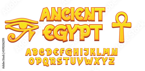 Gold Elegant Ancient Egypt Scalable Vector Text Effect