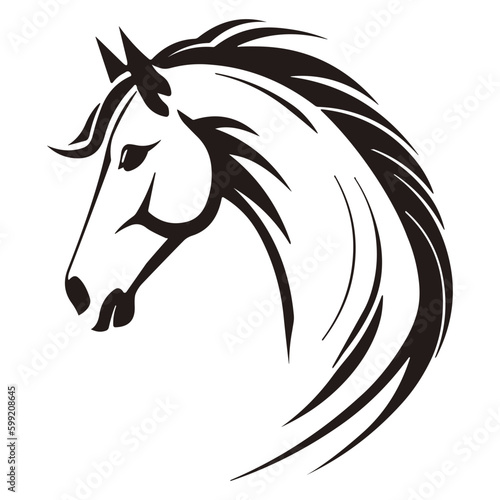 horse head silhouette