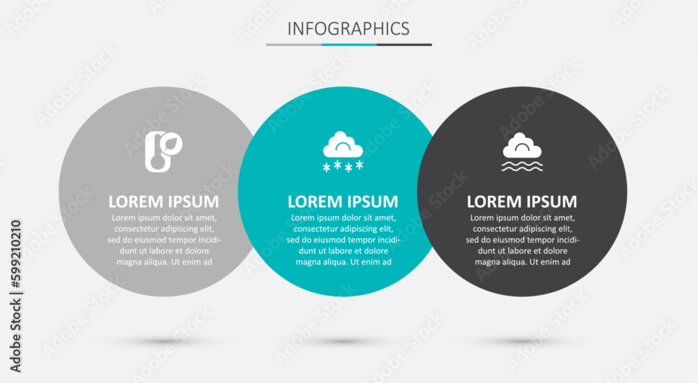 Set Cloud with snow, Thermometer and Fog and cloud. Business infographic template. Vector Set Cloud with snow, Thermometer and Fog and cloud. Business infographic template. Vector