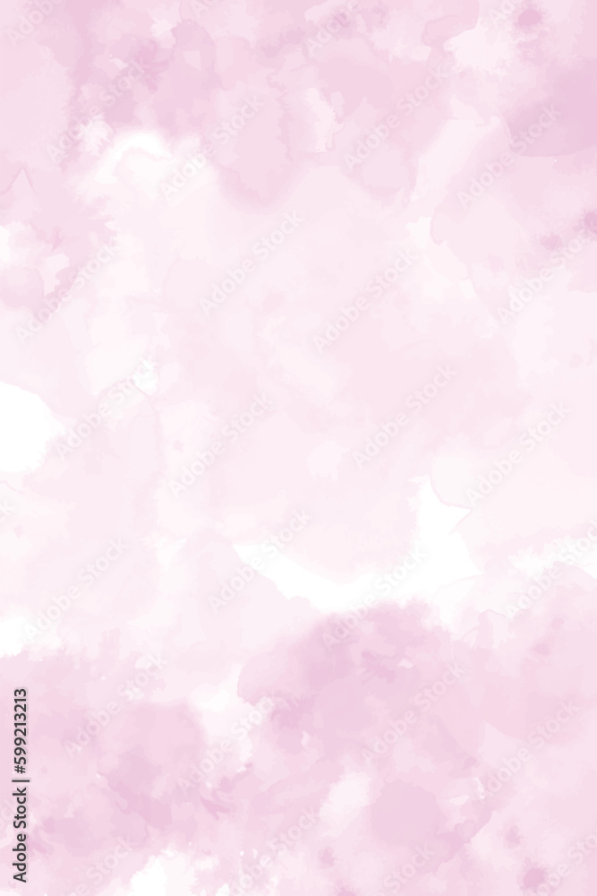 Pink watercolor background with a white spot