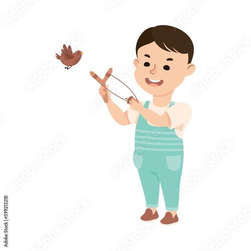 Hoodlum boy taking book from the girl. Cute girl getting bullied by classmate cartoon vector illustration
