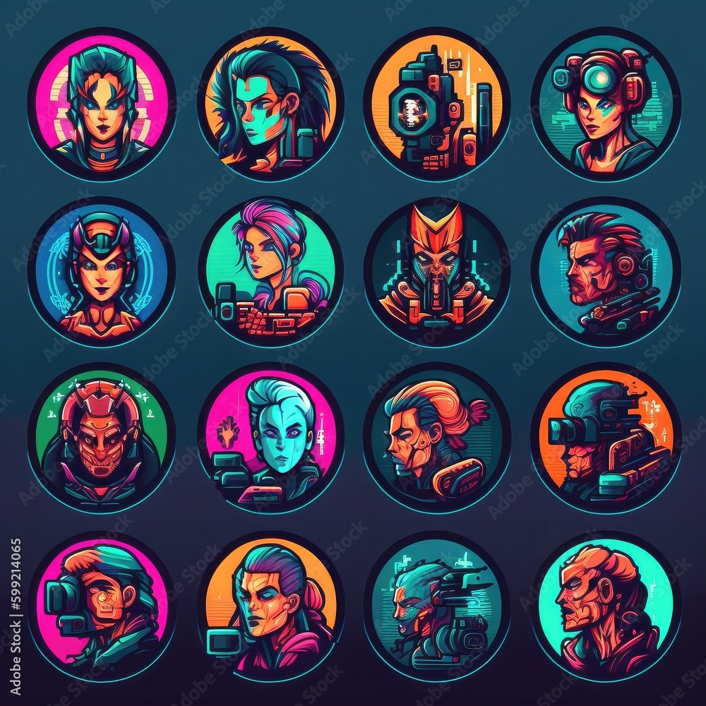 future cyberpunk character avatar ai generated future cyberpunk character avatar ai generated