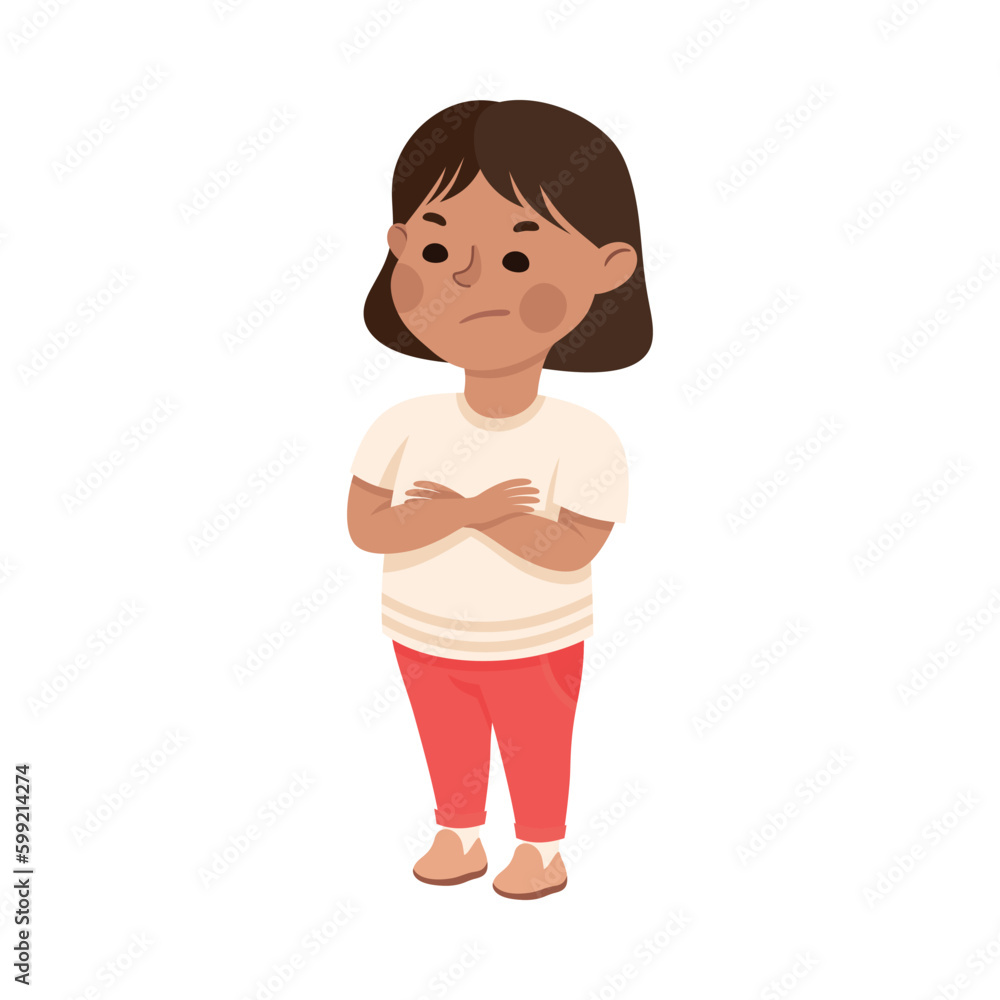 Cute crying little boy. Sad little boy cartoon vector illustration Cute crying little boy. Sad little boy cartoon vector illustration