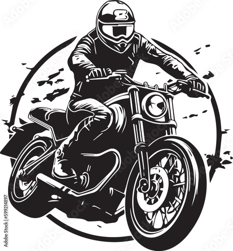 biker on motorcycle