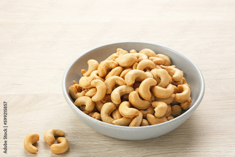Roasted Cashew Nuts (Kacang Mete) in a bowl
Roasted Cashew Nuts (Kacang Mete) in a bowl