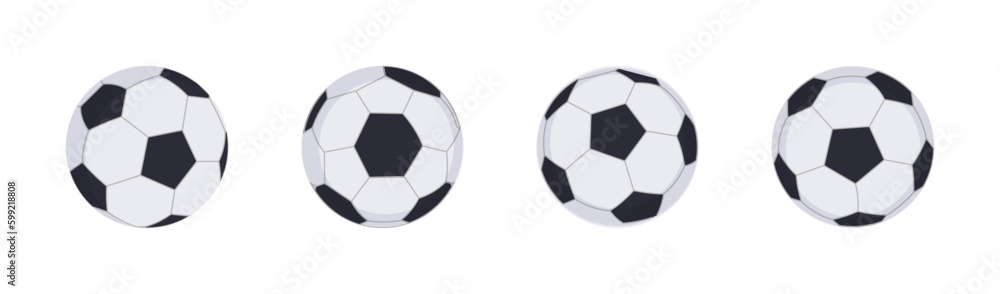 soccer or football flat vector icon set soccer or football flat vector icon set
