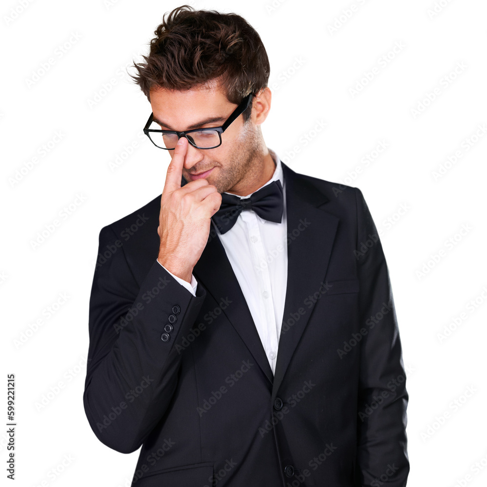 Relaxed yet formal. Studio shot of a handsome young man wearing a tuxedo. Relaxed yet formal. Studio shot of a handsome young man wearing a tuxedo.