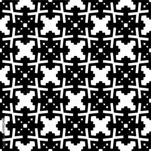 Seamless repeating pattern. Black and white pattern for web page, textures, card, poster, fabric, textile.
