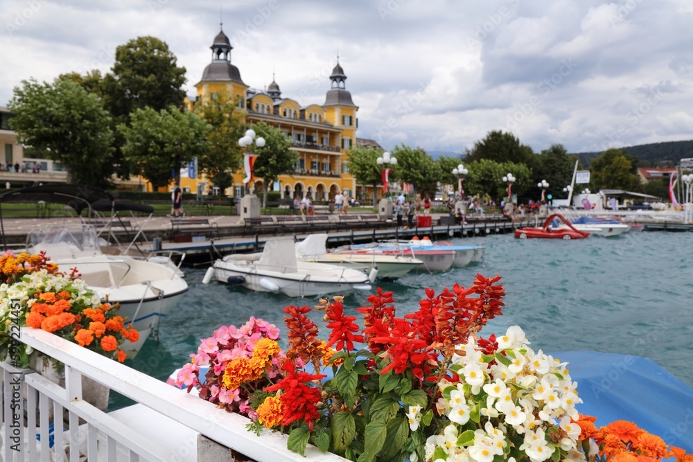 Town flowers in Velden am Worther See