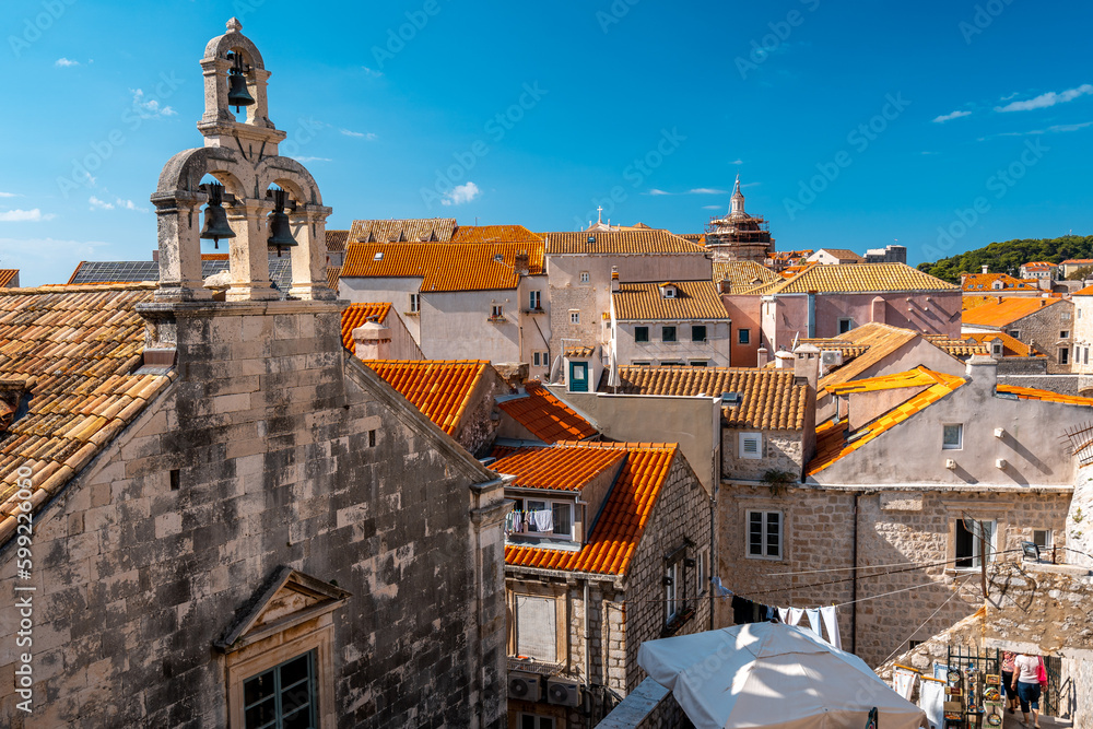 Colourful rooftops of Dubrovnik, Croatia
