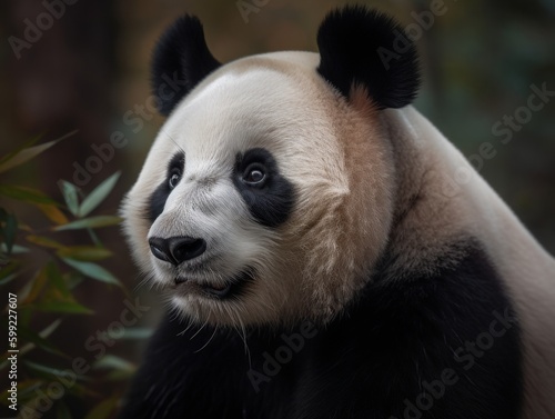 Majestic Panda in Wild Habitat - AI Generated © ArquitecAi