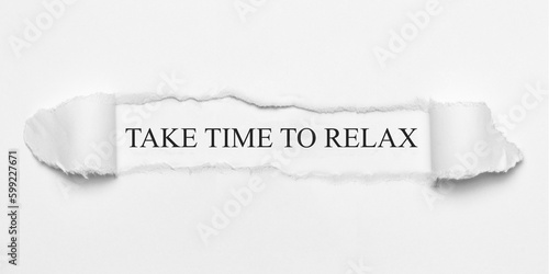 take time to relax 