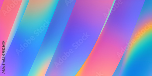 Abstract colorful panorama wallpaper background. Generative AI